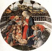 Francesco Botticini The Adoration of the Child Spain oil painting reproduction